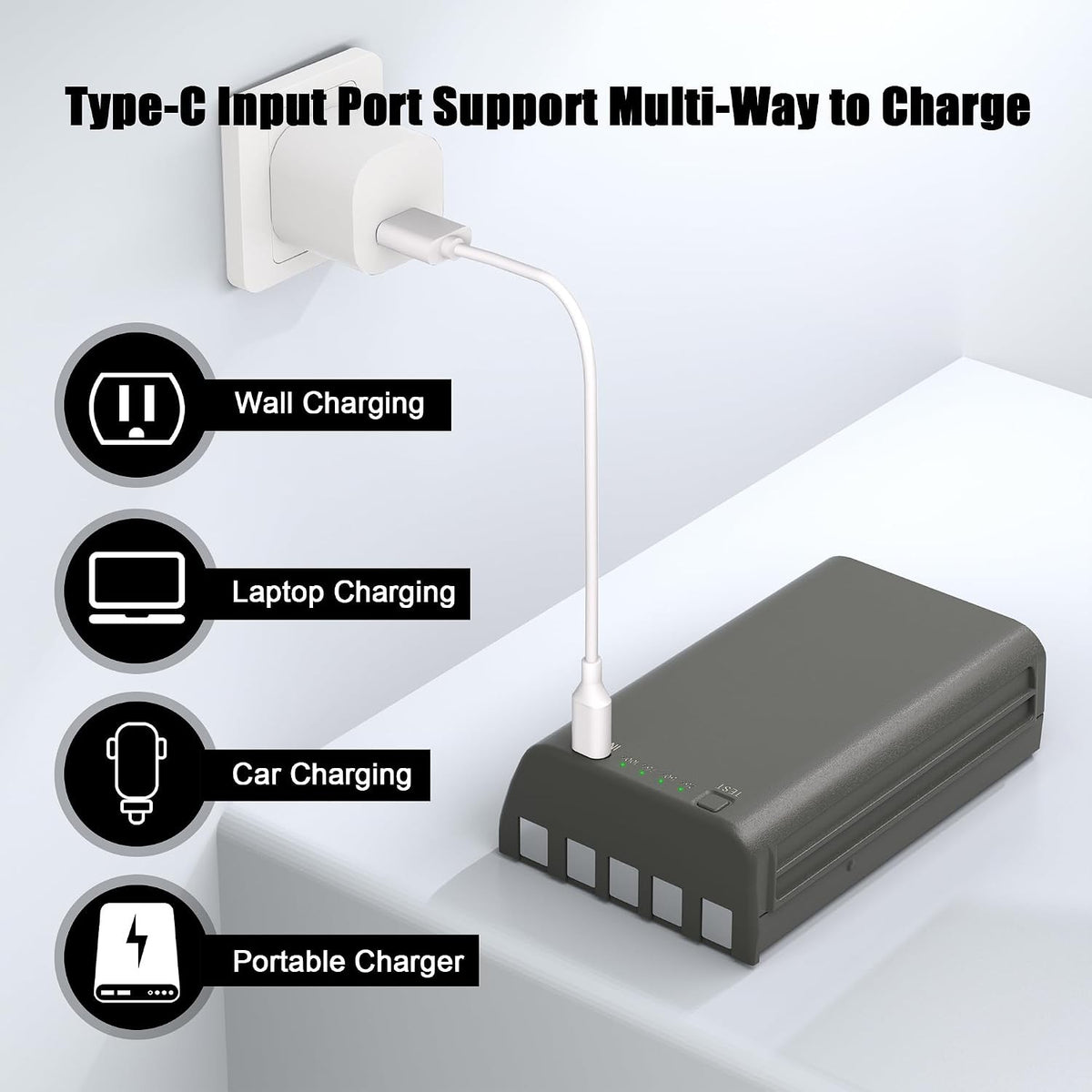 Rechargeable 6000mAh Battery Pack for Trail Cameras - 2 Pack