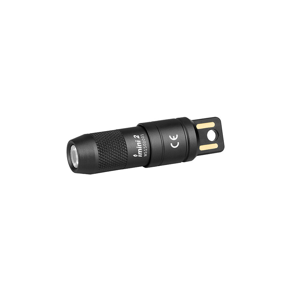 Rechargeable Mini Keychain Flashlight 50 Lumens - Compact, Hands-Free, USB Charging