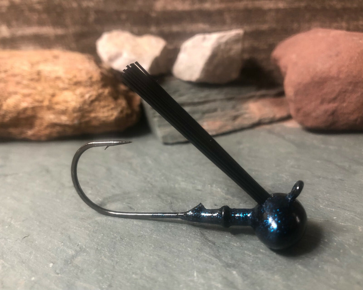 Football Jig Heads - Weedless Bass Fishing Lure - 5 or 10 Pack