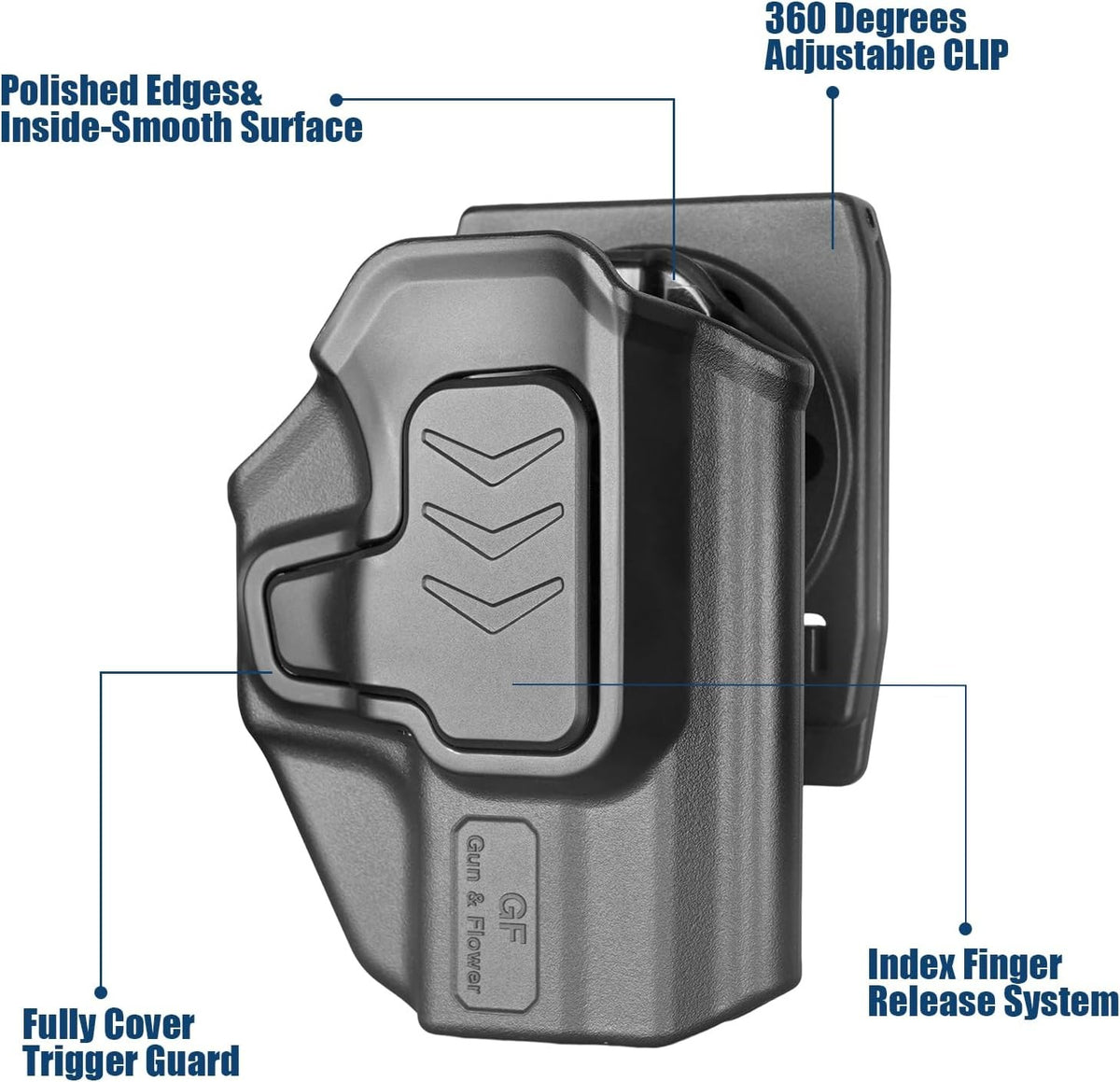 Level II OWB Holster for Smith & Wesson Bodyguard 2.0 - Outside Waistband, Right Hand