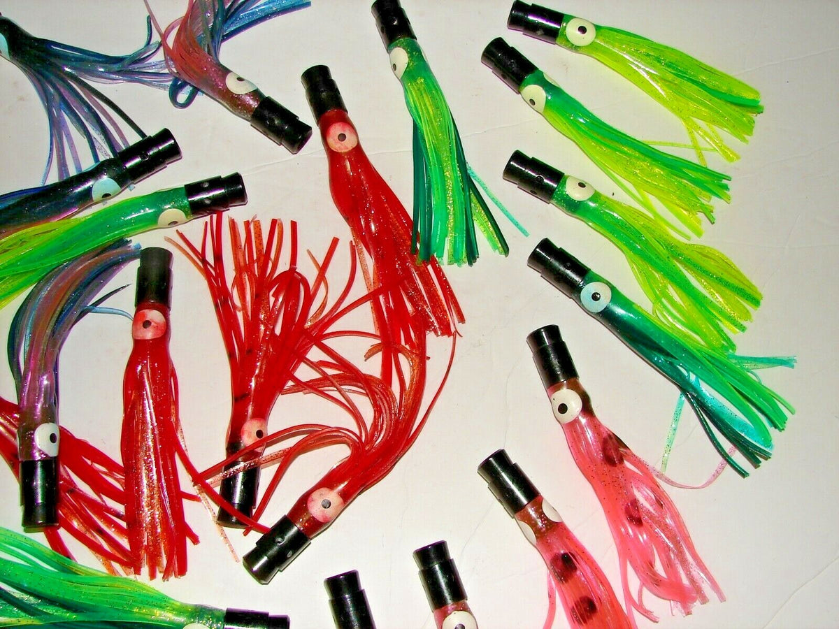 10 Pack Big Game Fishing Lures - Tuna, Marlin, Dorado, Wahoo, Saltwater Trolling