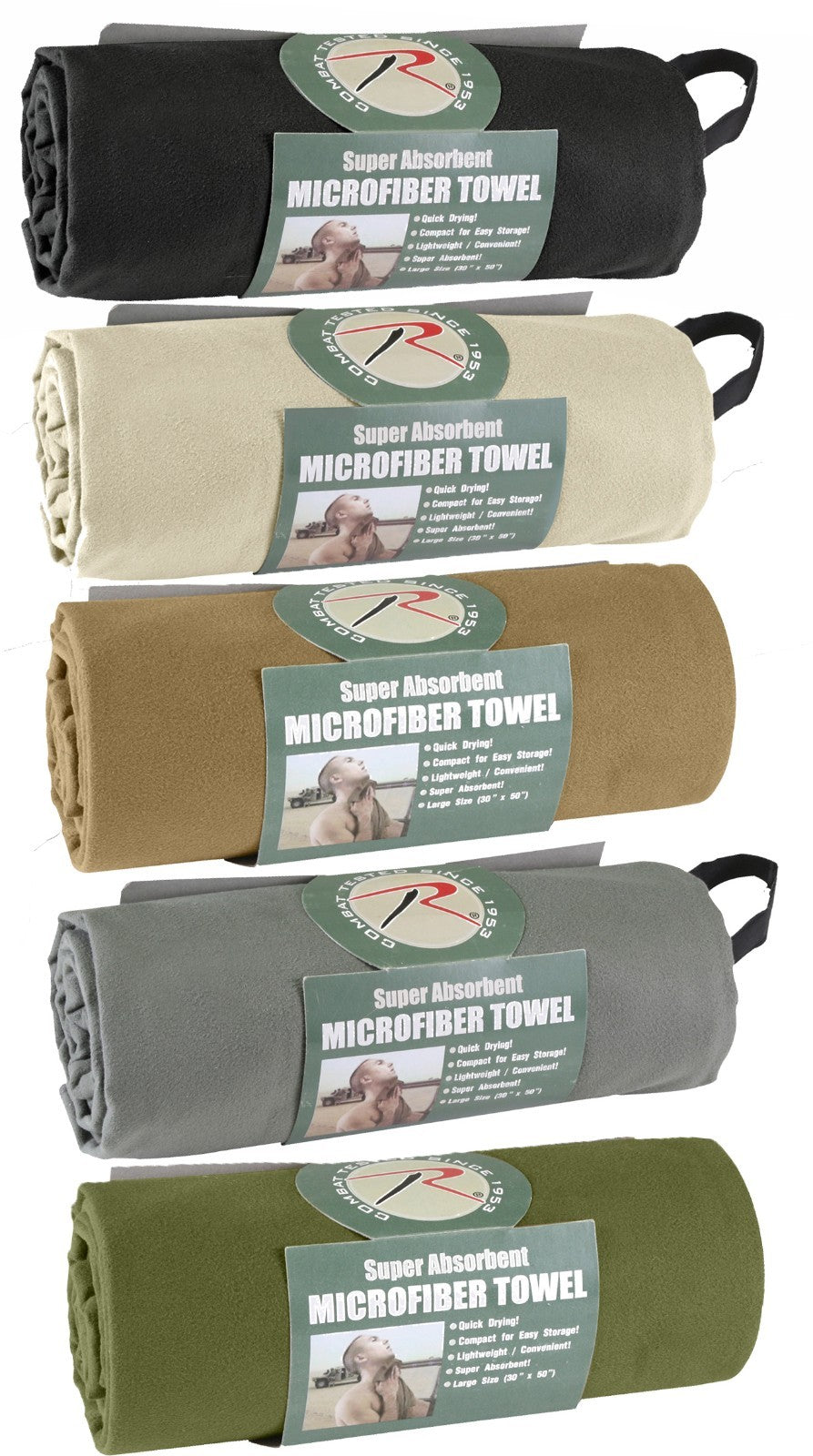 Microfiber Quick Dry Towel - Lightweight, Absorbent, Packable for Travel & Outdoor Use