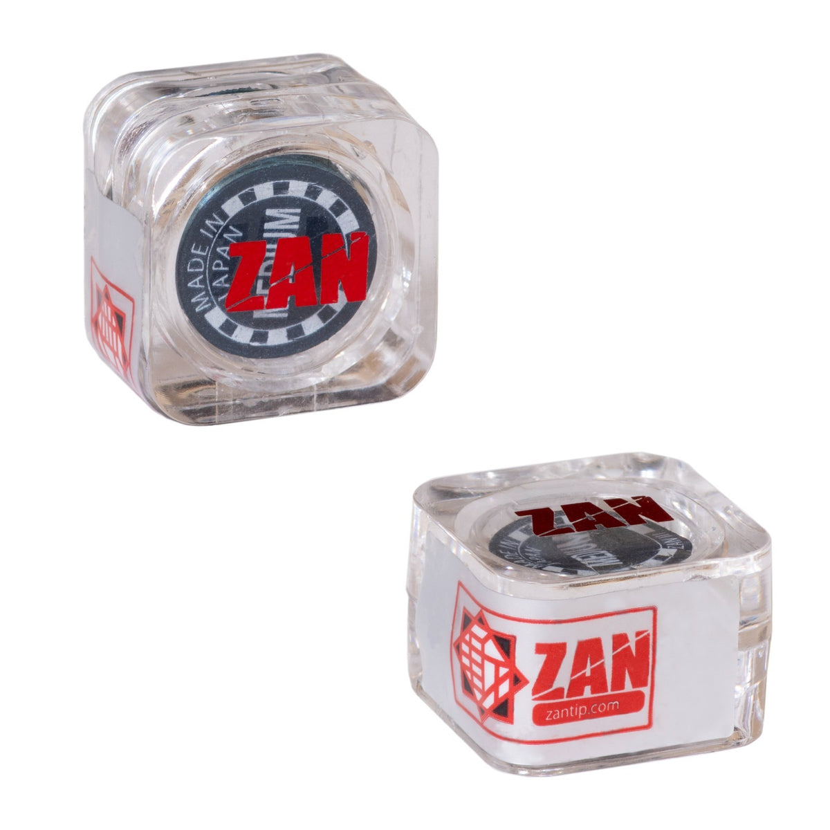 ZAN III Medium Pool Cue Tip – 8-Layer Leather, 14 mm