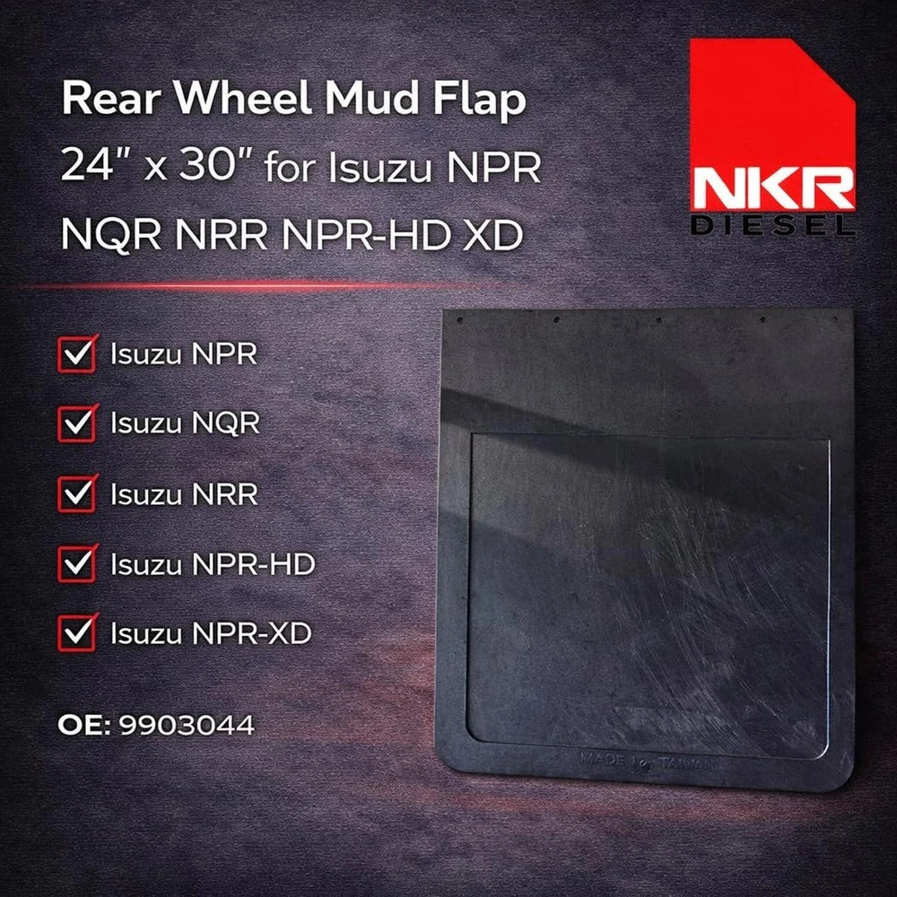 Rear Wheel Mud Flap for Isuzu NPR NRR NQR HD XD - Heavy Duty Truck Splash Guard