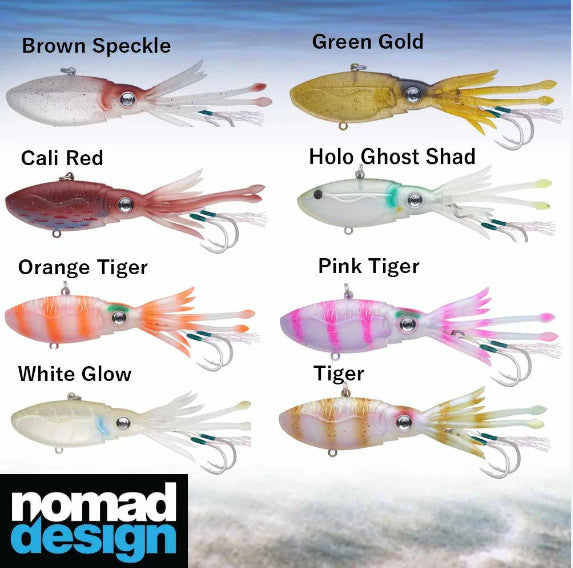 Squid Jig Vibe Lure All Sizes - Versatile Saltwater Fishing Bait for Predatory Fish