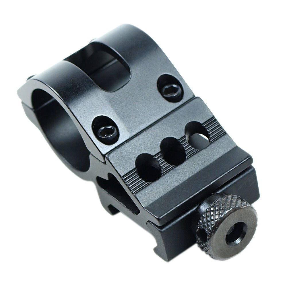 1-Inch Offset Scope Ring with 20mm Rail Mount for Scopes, Laser, Flashlight