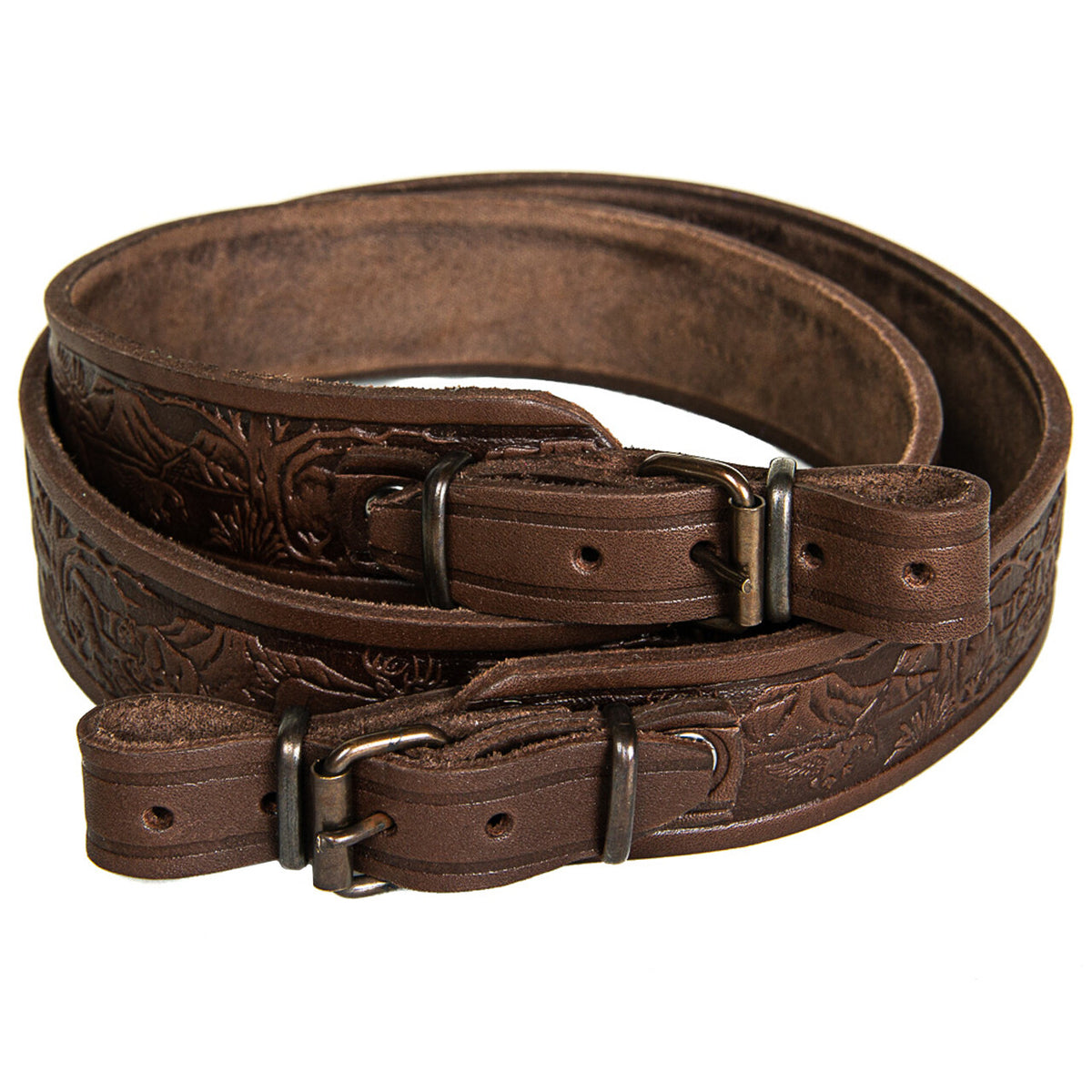 Tactical Rifle & Shotgun Sling Strap Leather Shoulder Belt - Hunting Accessory