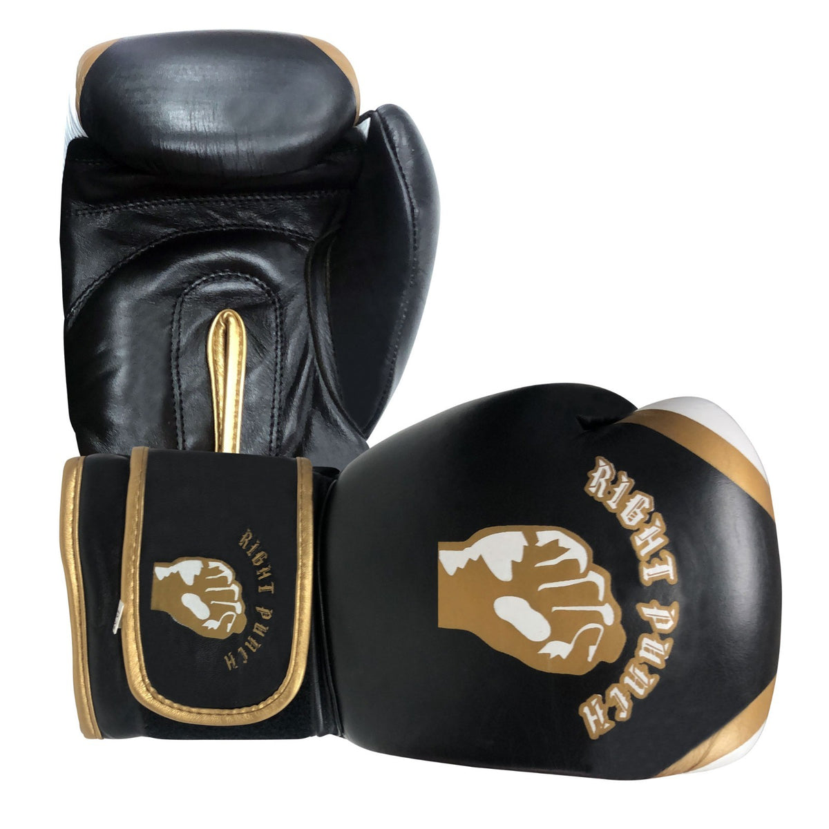 Adult Boxing Gloves Rex Leather Padded Sparring & Bag Gloves