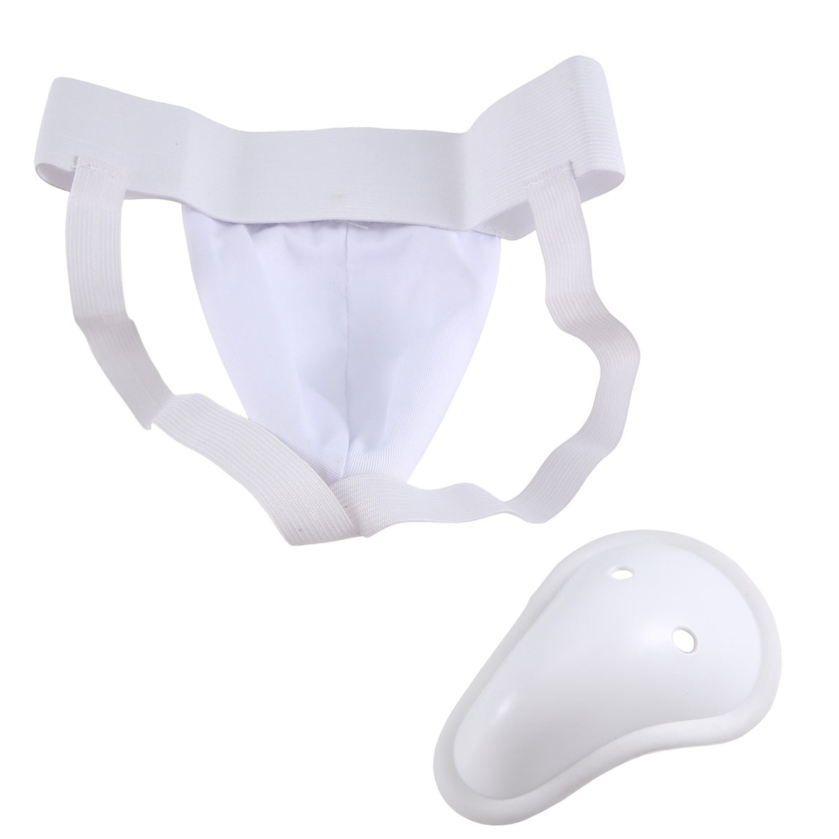 Men's Ventilated Groin Protector Cup for Martial Arts and Sports Training