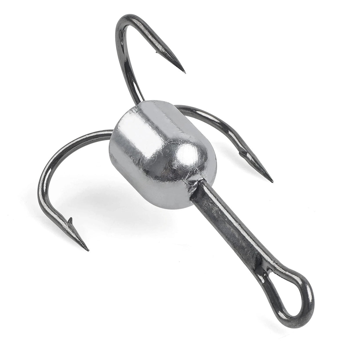 Weighted Treble Fishing Hooks 5pcs High Carbon Steel Saltwater Tackle