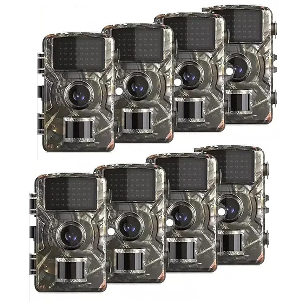 4/8 Pack Wildlife Trail Camera with 1440P HD Video Night Vision Waterproof