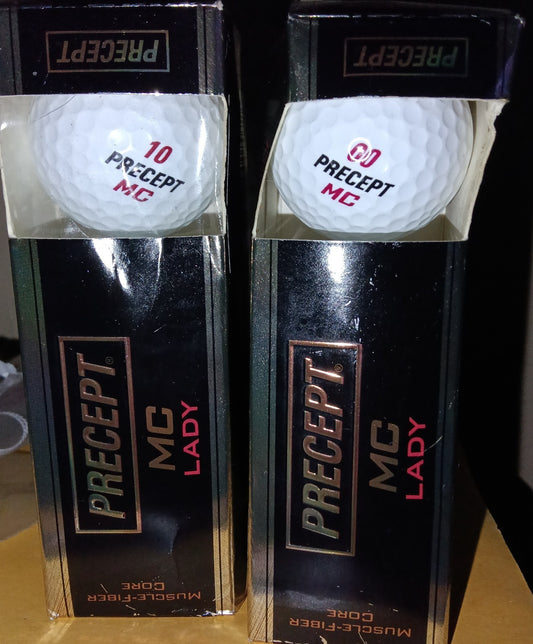 Precept MC Lady Golf Balls 00's & 10's - 6 Pack New Condition