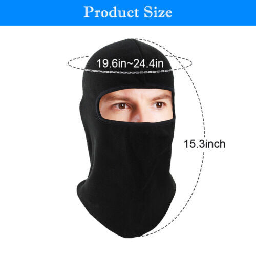 Winter Thermal Motorcycle Face Mask Windproof Full Face Ski Helmet Hood