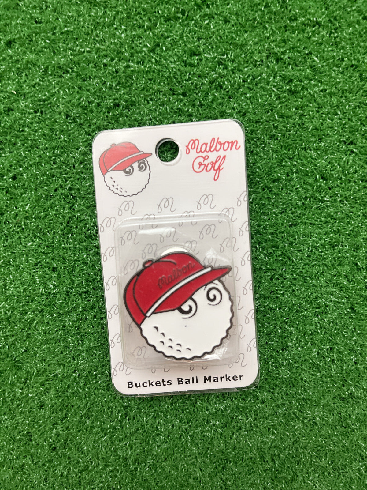 Magnetic Golf Ball Marker with Hat Clip - Malbon Style Assorted Set