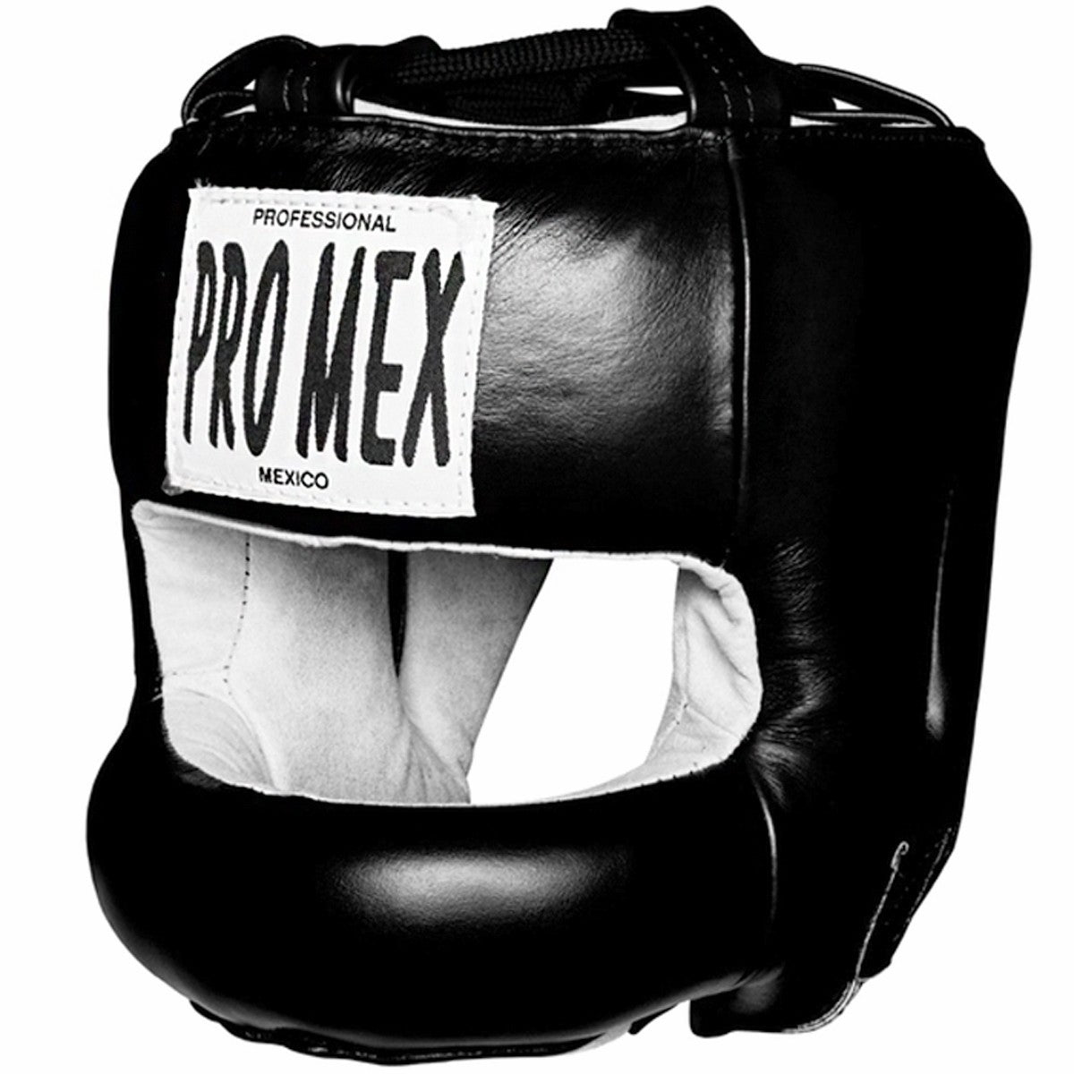 Boxing Headgear Facesaver Pro Mexico Head Guard Black with Face Protection