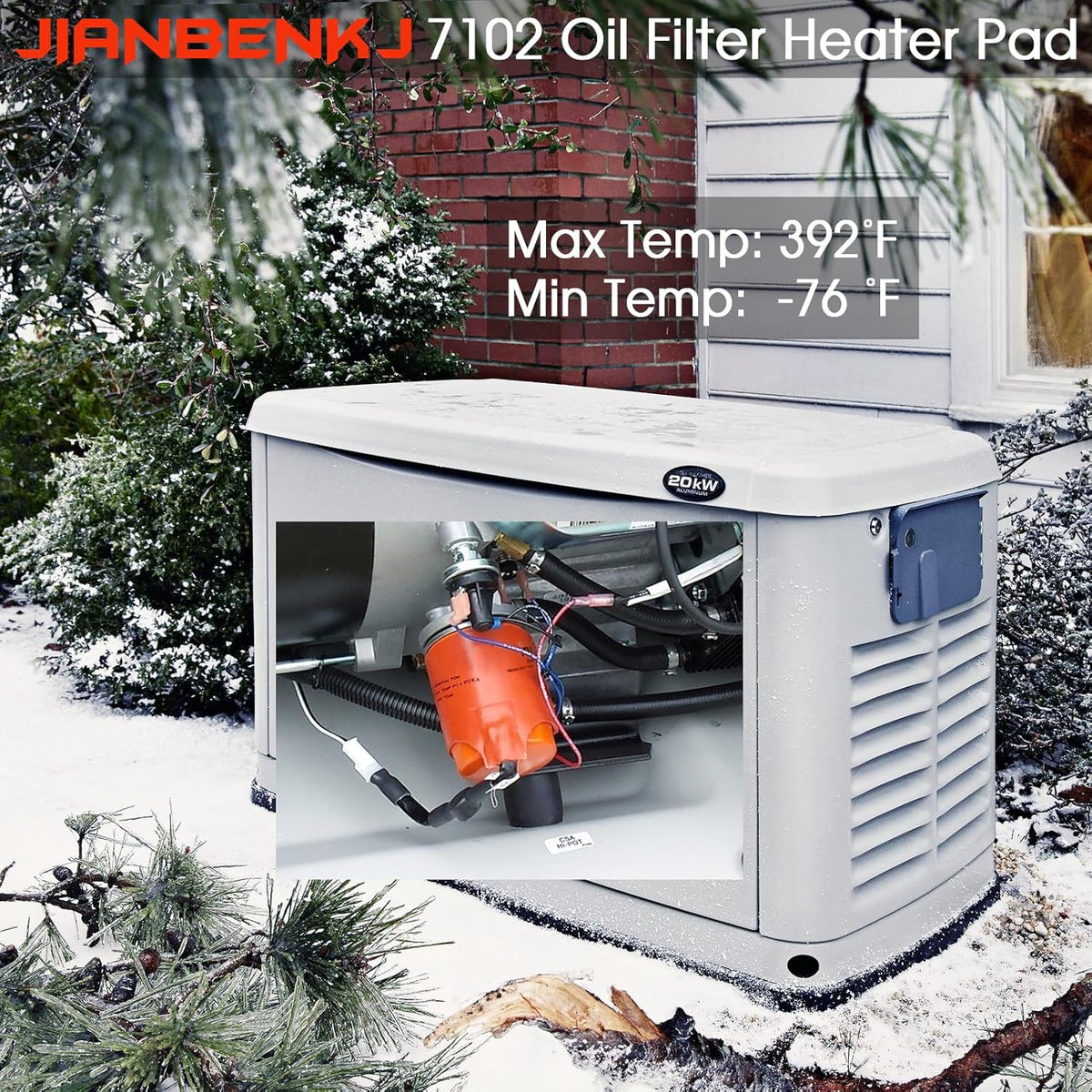 Cold Weather Generator Battery & Oil Heater Kit for Generac 7101 & 7102