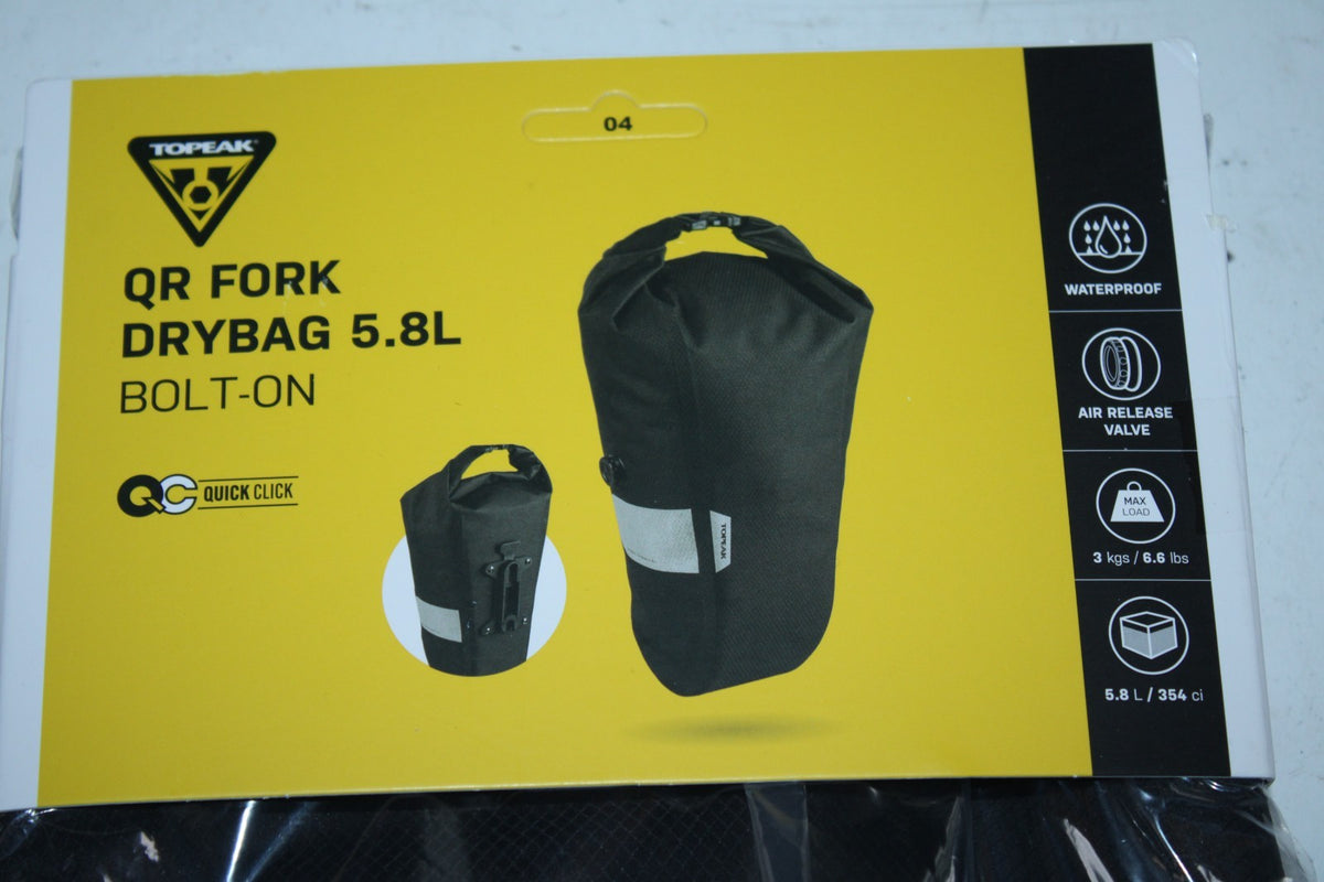 Bike Fork Bag with Quick-Release Mount 5.8L Waterproof Bicycle Storage