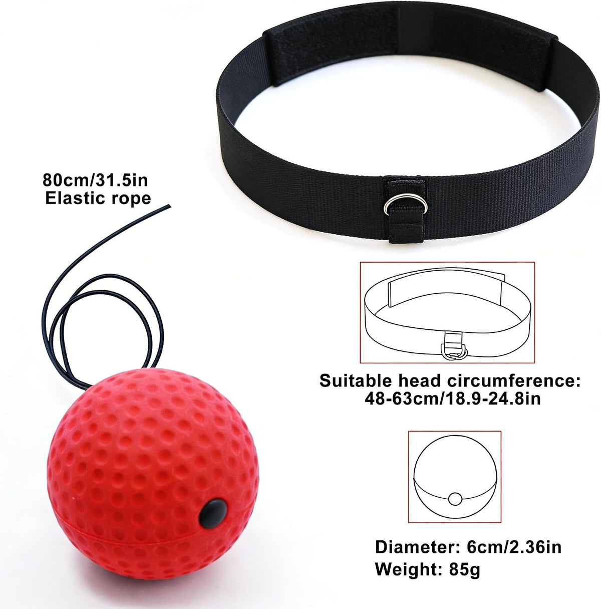 Boxing Reflex Ball with Adjustable Headband Speed Training Equipment