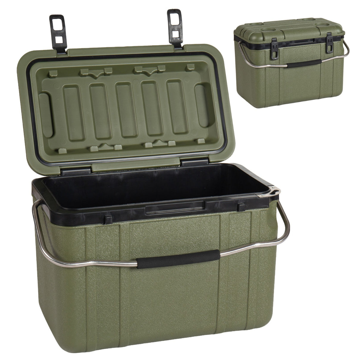 20 Quart Insulated Hard Shell Cooler Box Portable Ice Chest for Camping