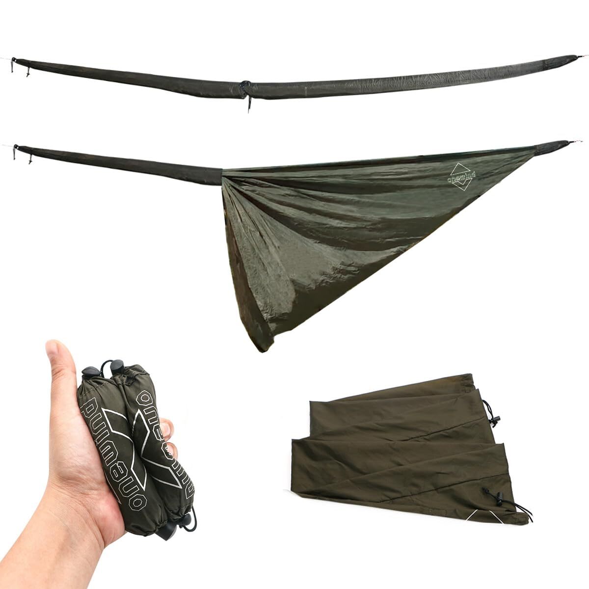 12ft Camping Tarp Sleeve Rain Fly for Hammocks and Tents - Water-Resistant, Easy Storage