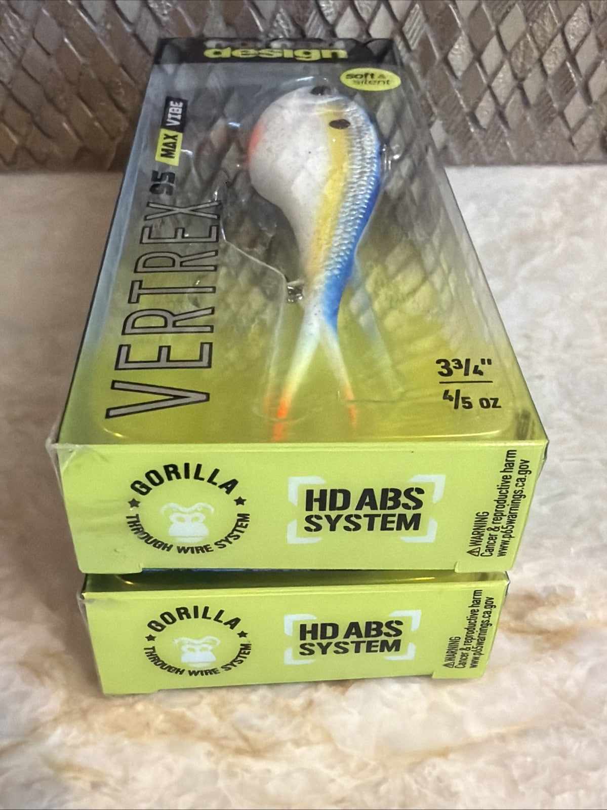2 Pack Soft Vibe Crankbaits for Freshwater Fishing - Nomad Design