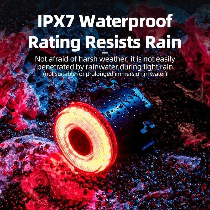 USB Rechargeable Waterproof Bike Tail Light - Rear Bicycle Lamp