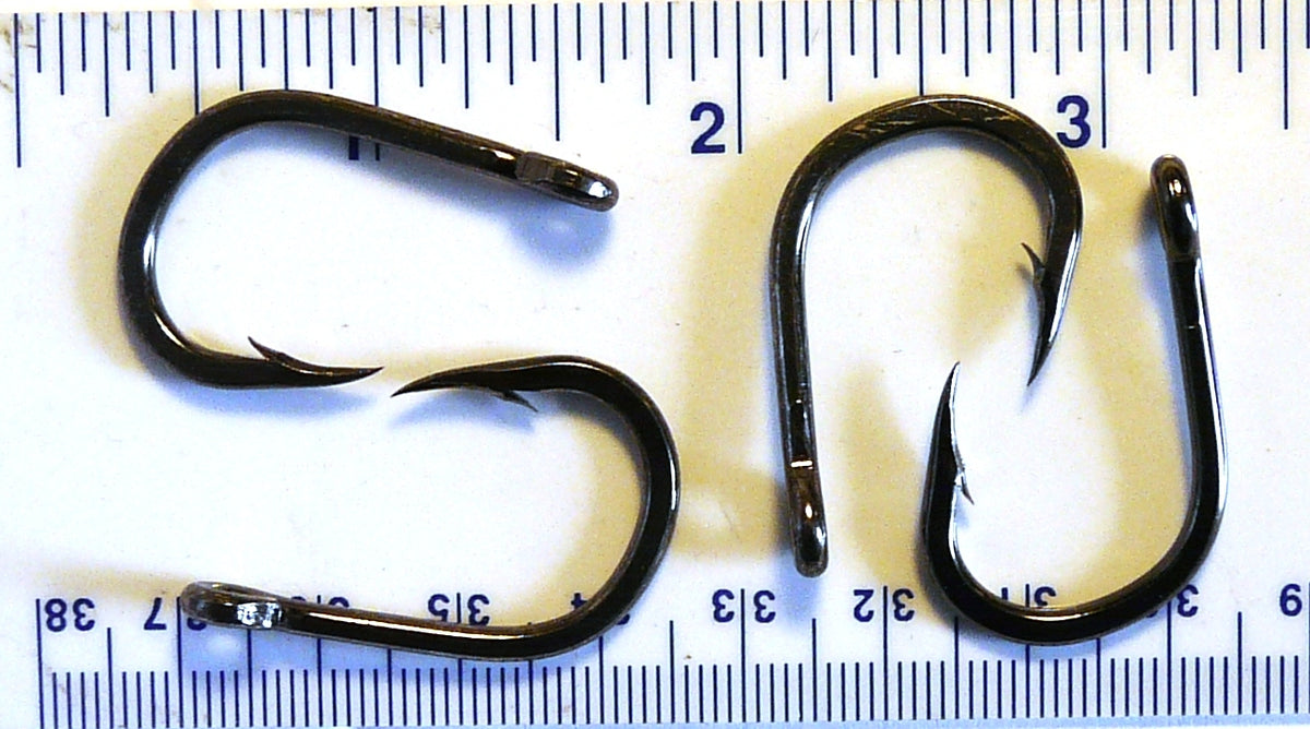 VMC Tuna Tamer Fish Hooks - Size 5/0, Black Nickel, Live Bait Ready