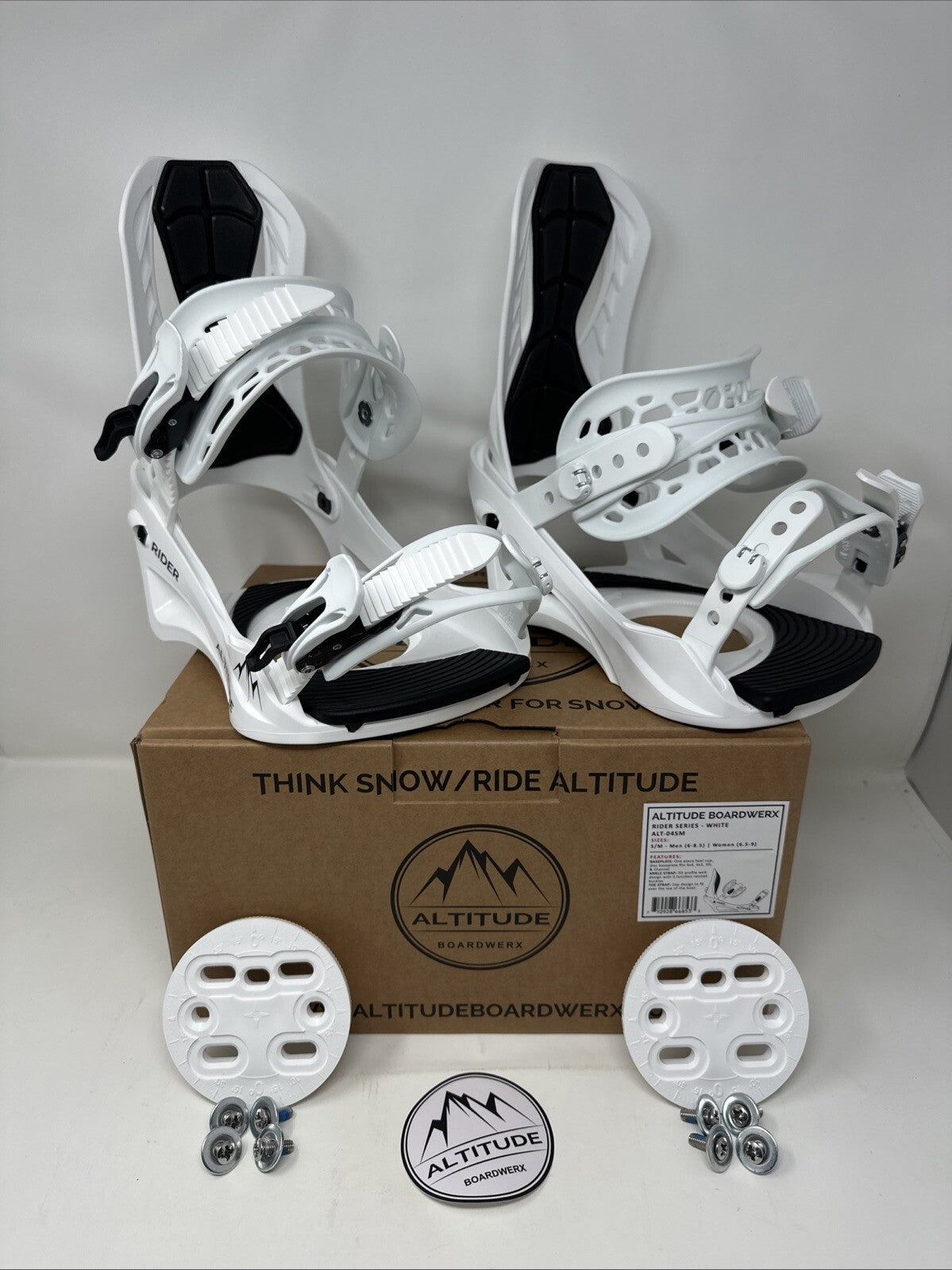 Men's Snowboard Bindings Rider 4x4 Burton Compatible S/M 6-8.5
