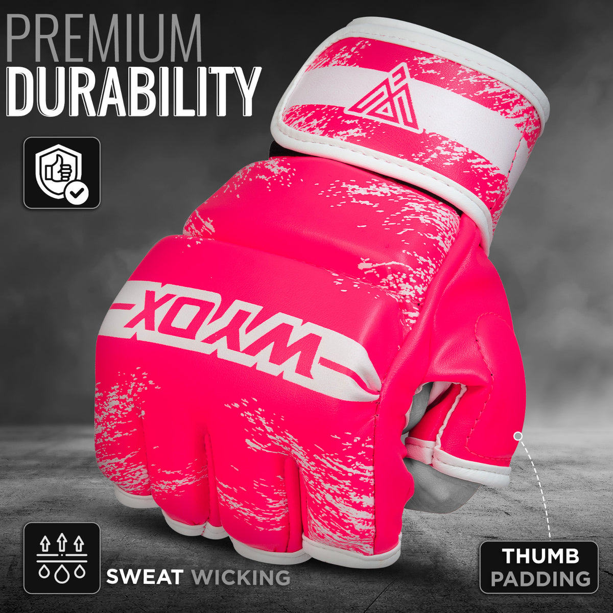 Women's MMA Training Gloves Open Palm Sparring Boxing Gloves for Kickboxing