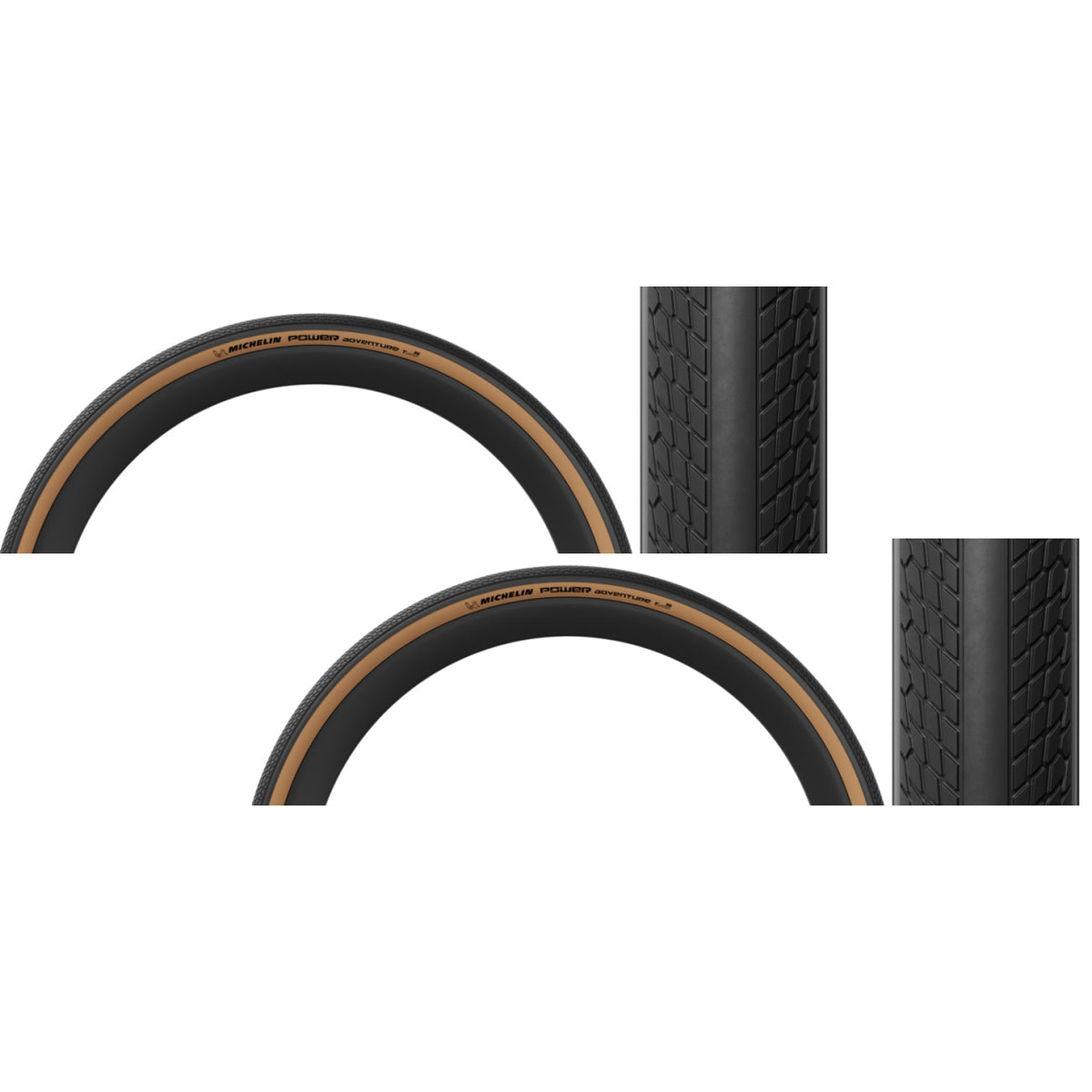 Michelin Power Adventure 650Bx48 Tubeless Bike Tires - Off-Road, Gravel, Adventure