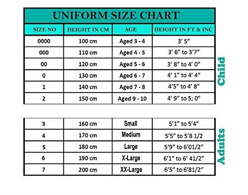 Poly Cotton Karate Uniform Set with Belt for Men Women Kids - White Gi
