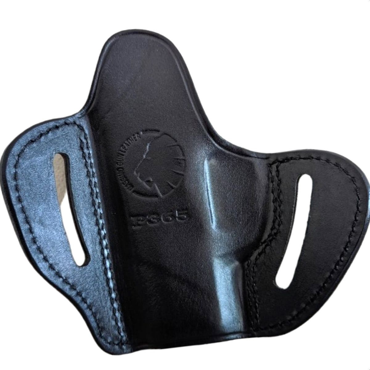 Leather OWB Pancake Gun Holster for Sig Sauer P365 Concealed Carry