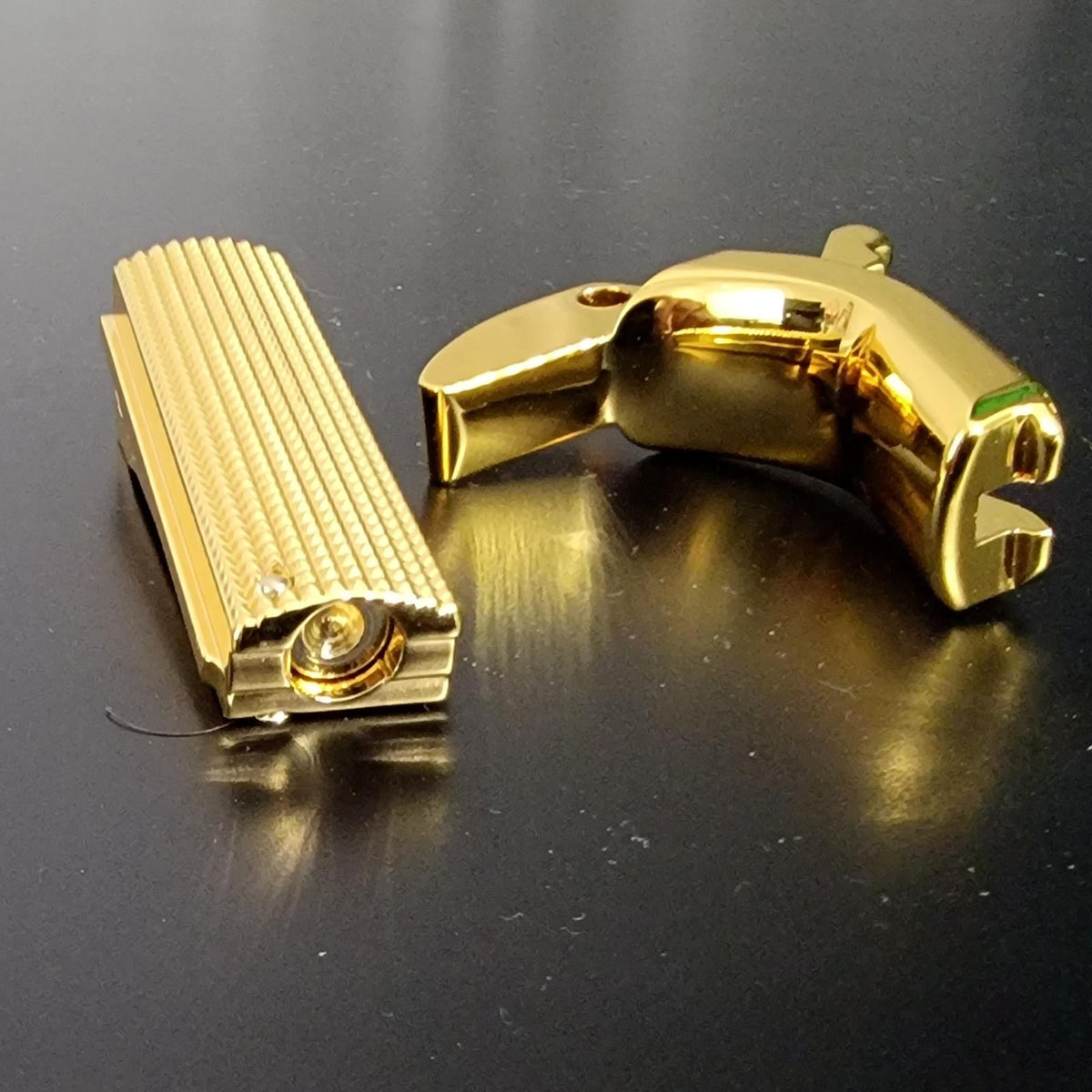 1911 Full Size Parts Grip Safety with Mainspring & Mag Release 24K Gold Plated