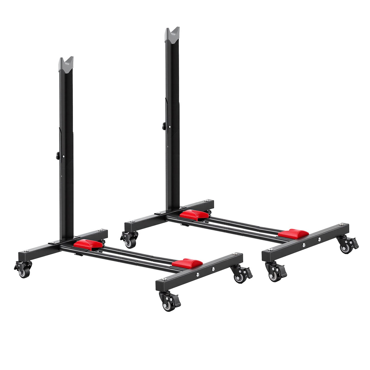 Bike Stand 2-Pack Freestanding Bicycle Rack with Vertical & Horizontal Storage