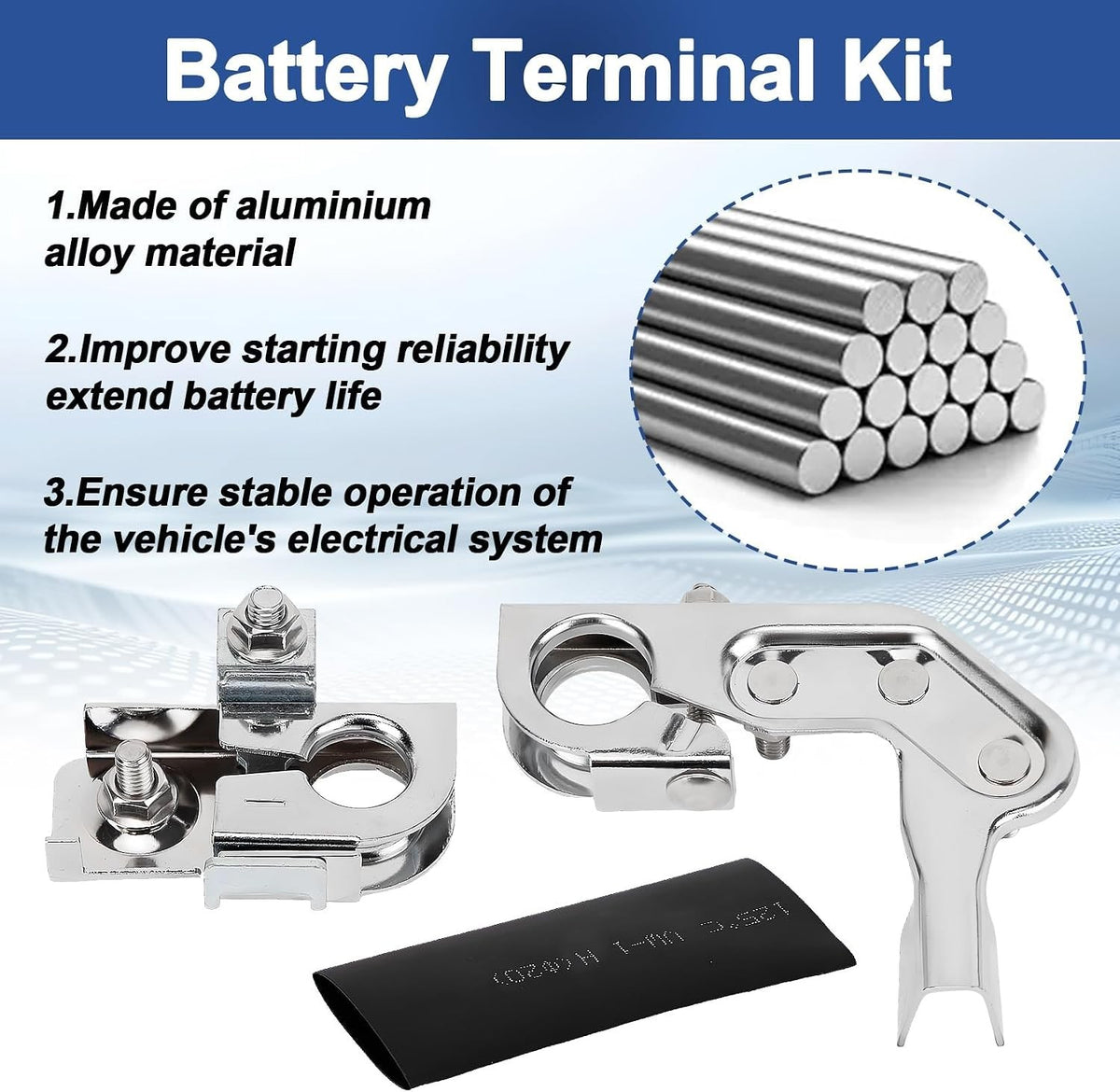 Battery Terminal Set for Super Duty F-250 F-350 F-450 Pickup Trucks
