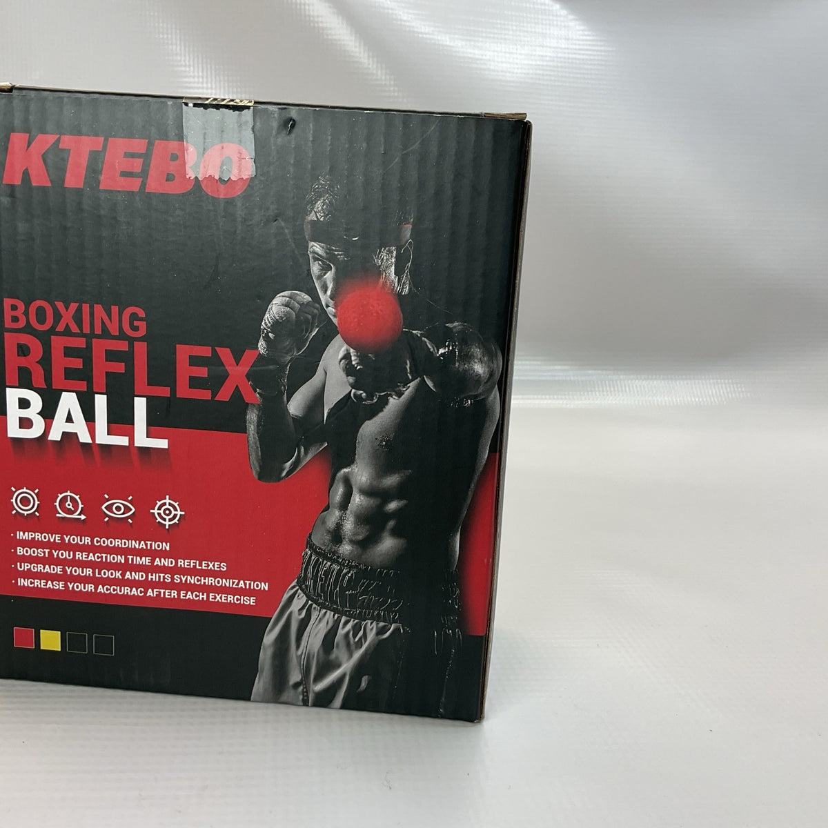 Boxing Reflex Ball Headband Set with 4 Balls & Adjustable Bands - Fitness Equipment
