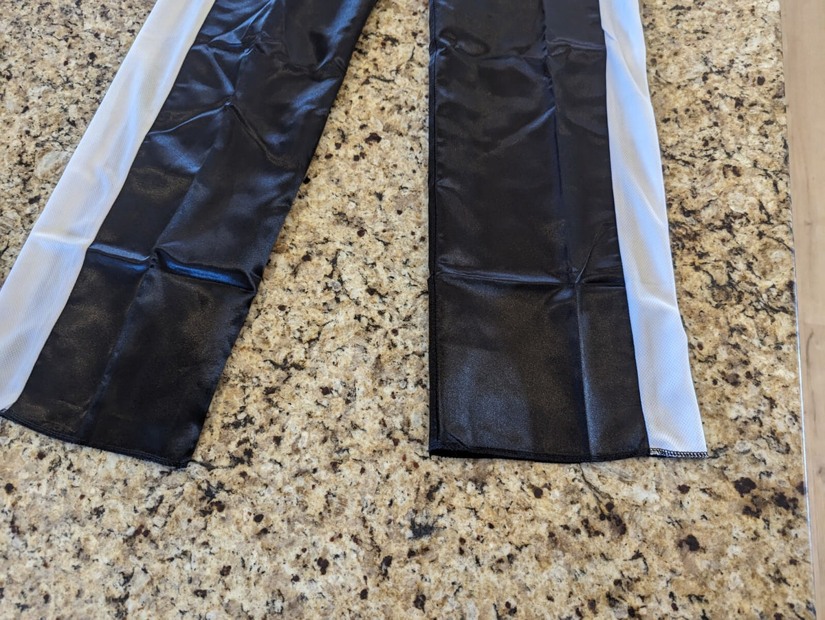 Martial Arts Karate Uniform Pants Youth Large Black White Unisex Lightweight