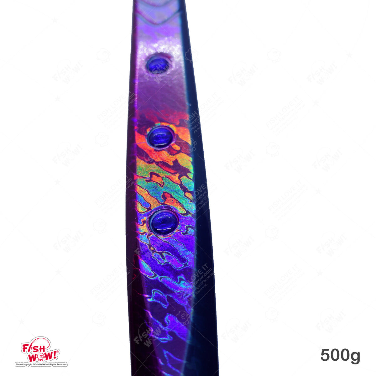500g Blue Glow Vertical Jigging Fishing Lure Set - Deep Water Tackle