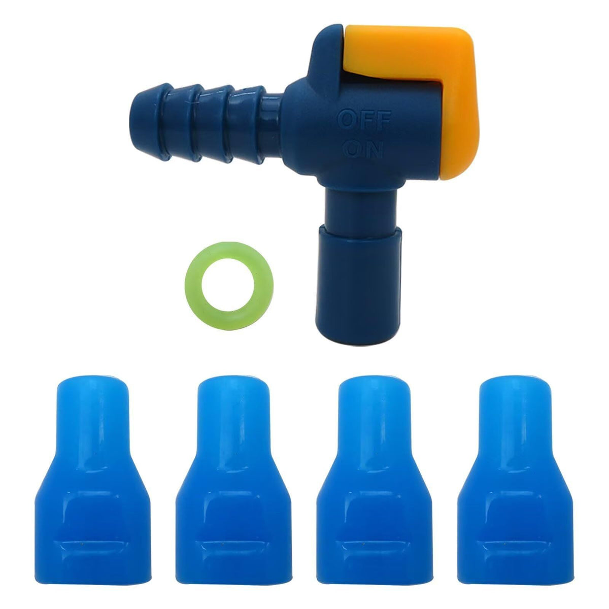 4 Pack Silicone Bite Valve Replacement for Hydration Bladders - 90 Degree Spout