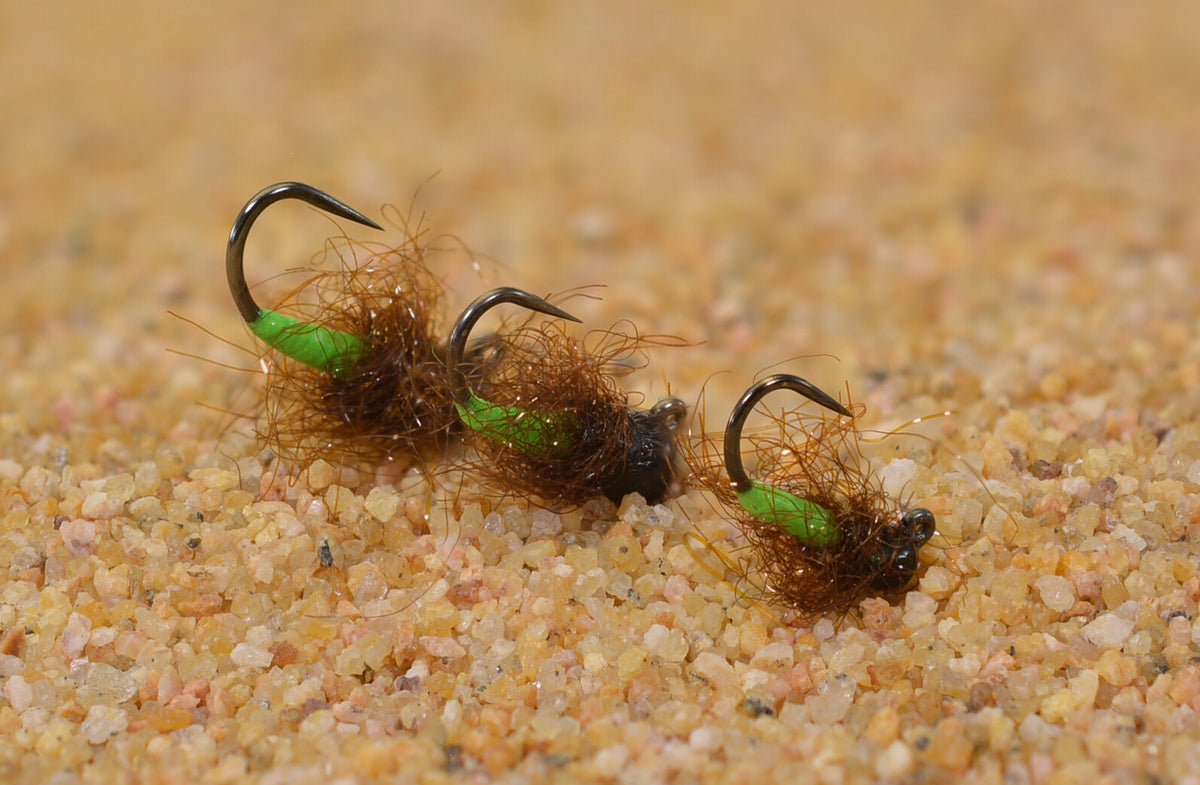 6 Flies Tungsten Jig Head Fly for Euro Nymph Fishing - Assorted Sizes