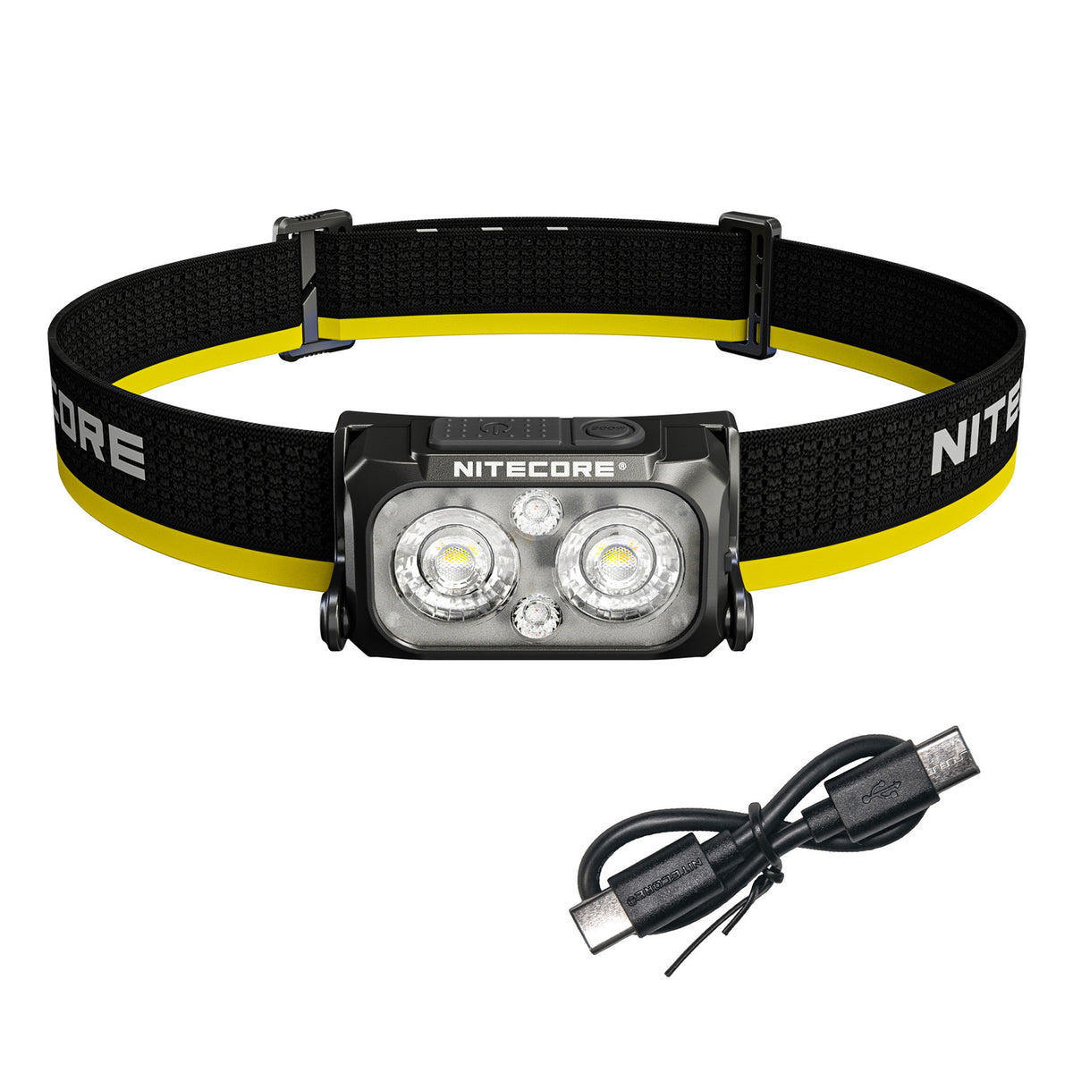 Rechargeable Headlamp with Multi-Color Temperature 400 Lumens for Camping Hiking