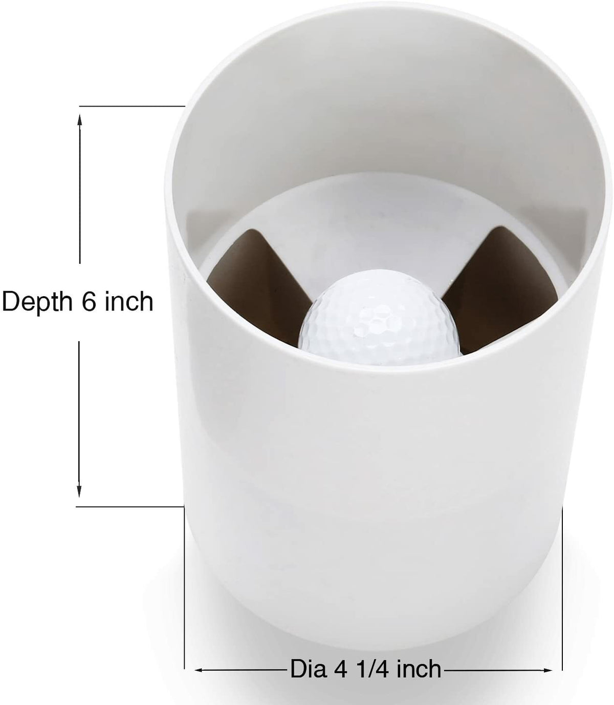Golf Hole Cup Cover Putting Training Aid - Green Backyard Outdoor Practice