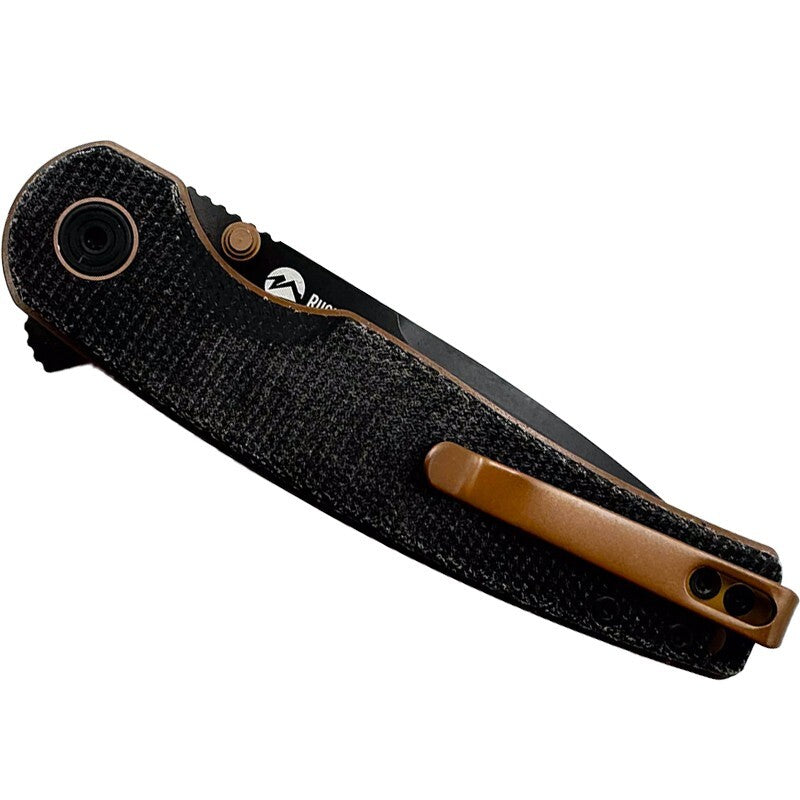 Folding Knife with 3-Inch K110 Steel Blade & Micarta Handle