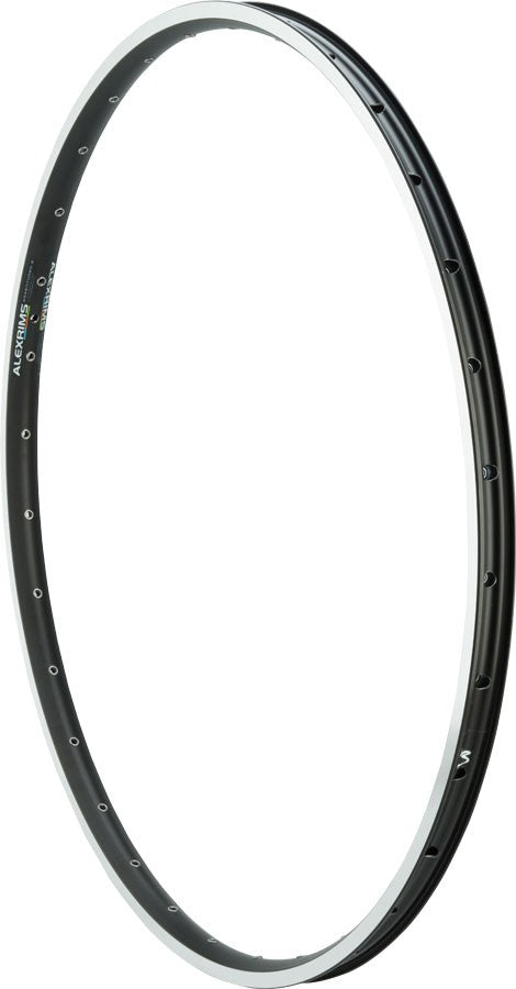 2 Pack Bicycle Rims 26 Inch Alloy Tubeless Ready for E-Bikes Black Silver