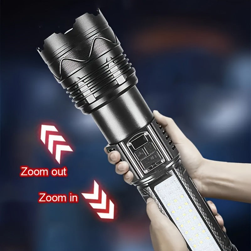Super Bright Rechargeable LED Searchlight with Long Range Torch - Waterproof & Portable