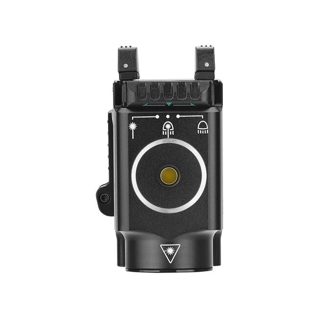 Rechargeable Pistol Light with Green Laser and White Light - 600 Lumens