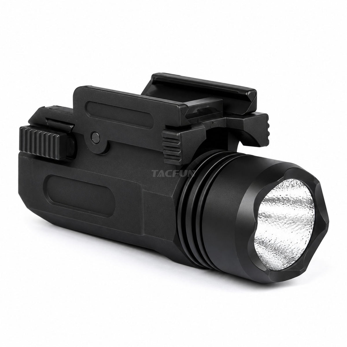 TACFUN 300 Lumen Polymer Flashlight with Quick Release Mount, Water-Resistant