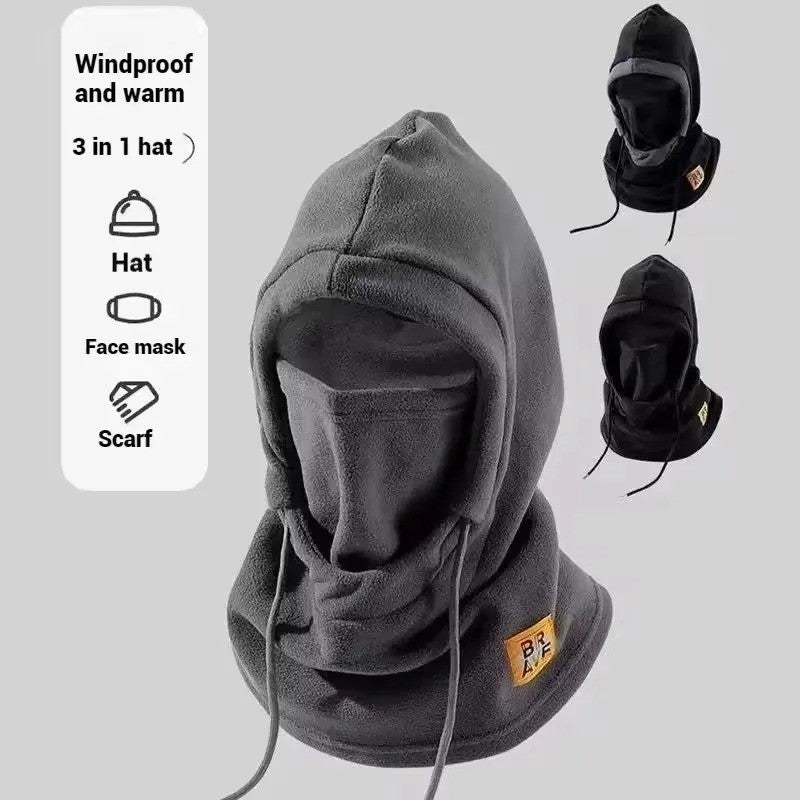 3-in-1 Winter Fleece Balaclava Hood Face Mask Neck Warmer Unisex
