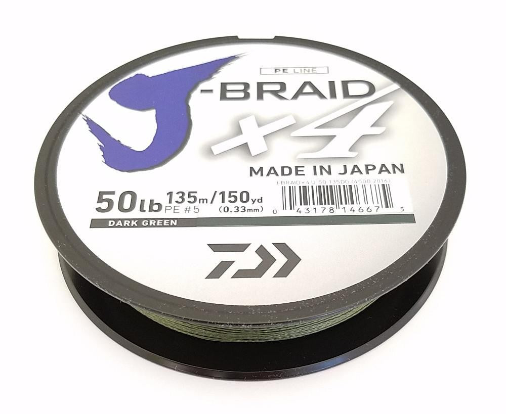 Braided Fishing Line 150 Yards - Strong, Soft, Sensitive, Dark Green