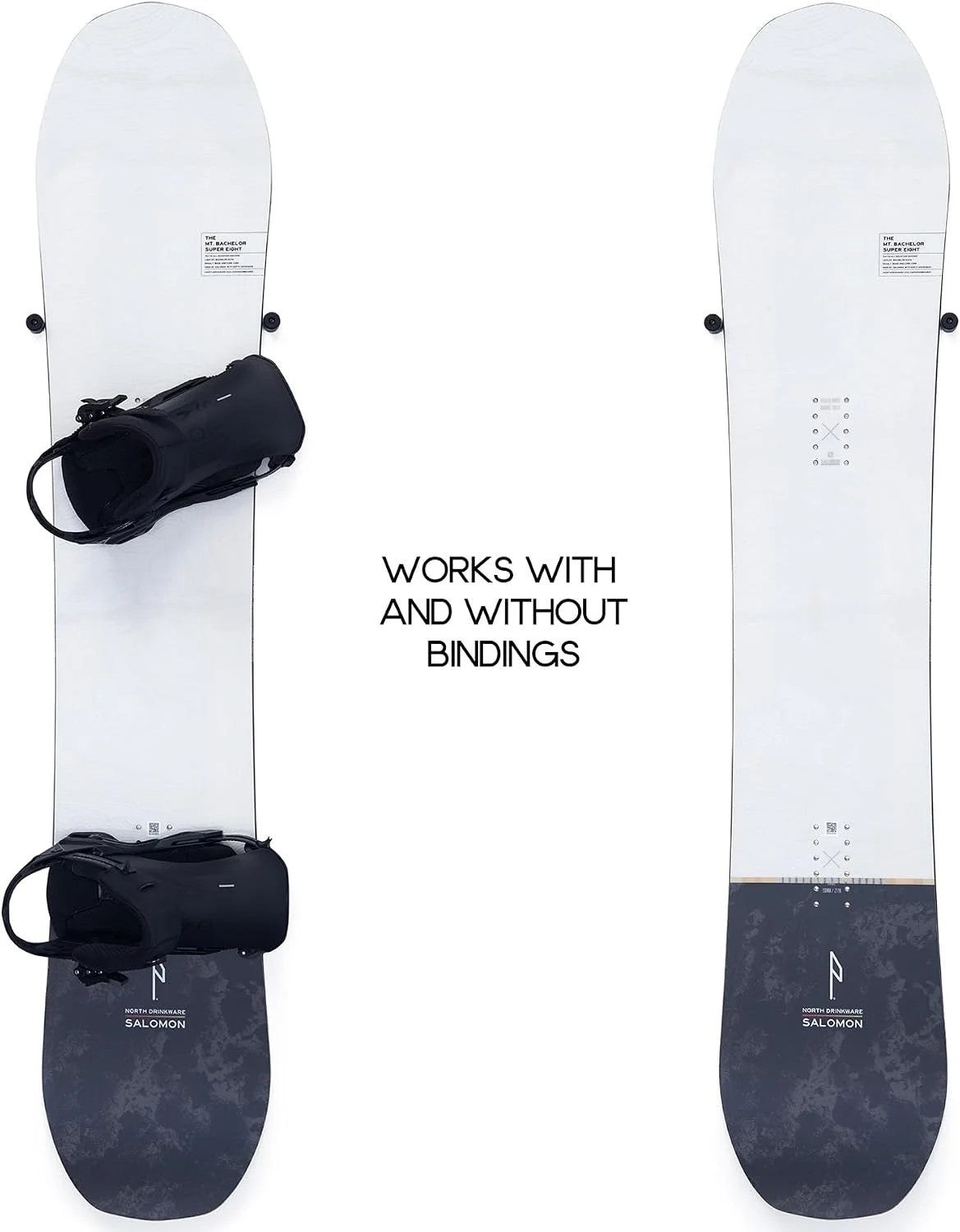 Snowboard Wall Mount Storage Hanger - Edge Safe Modern Design 4 Pack